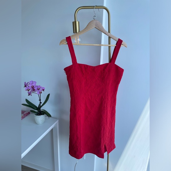 NWOT Petite Studio Tanya Dress in Rose Red - Picture 3 of 4